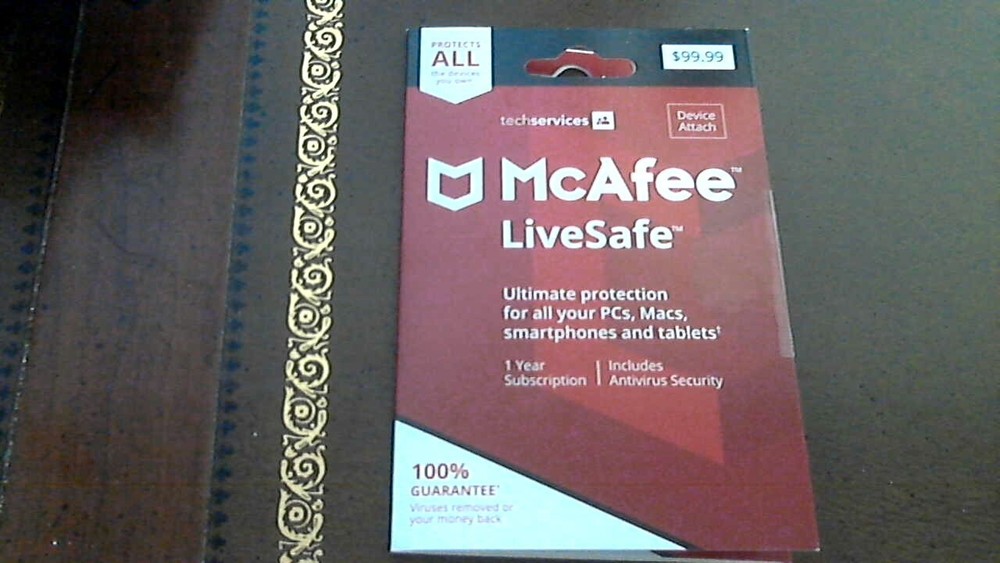 McAfee LiveSafe 2018 Unlimited Devices PCs Mac Android iOS 1 Year License
