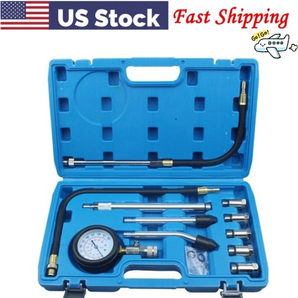 Cylinder Leak Down Tester, Engine Compression Tester & Leakage Detector Kit 1set