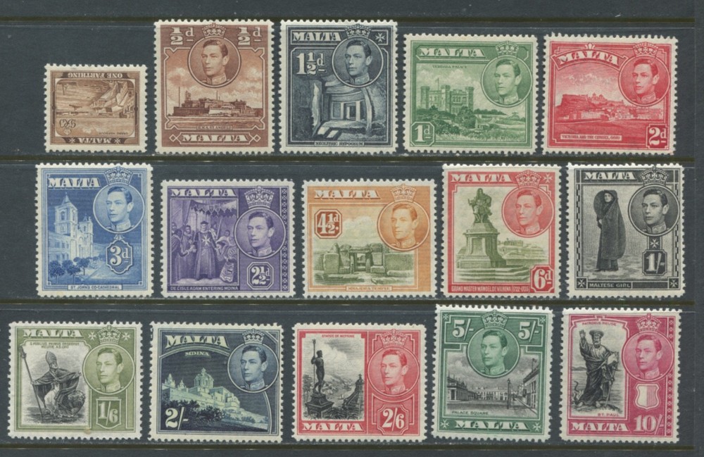 Malta KGVI 1938 set unmounted mint NH