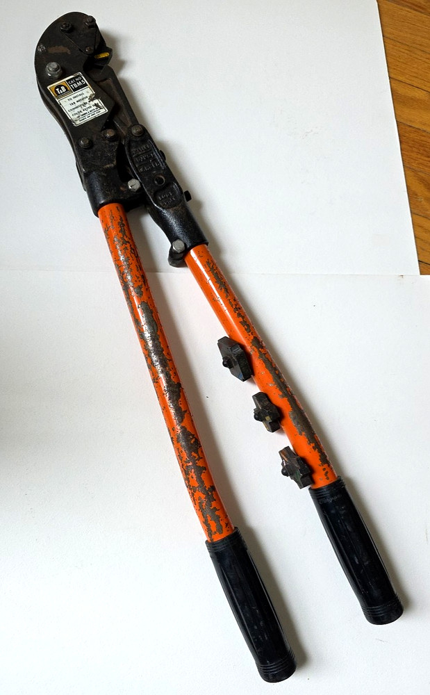 Thomas & Betts TBM5 Compression Lug & Splice Terminal Crimper Tool + 4 Dies  USA