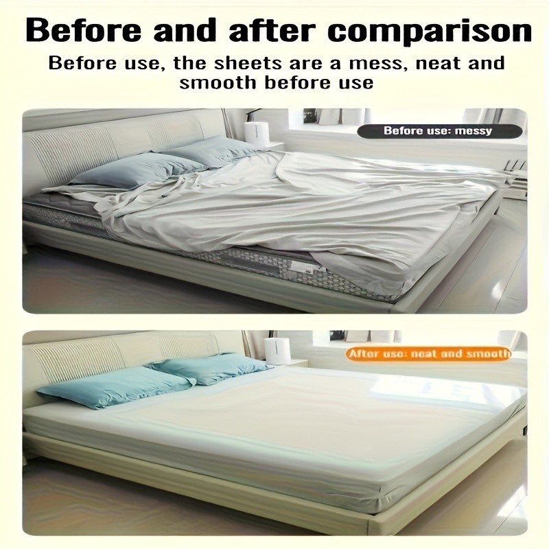 Practical Flexible Easy to Install 4PCS Invisible Reinforced Bed Sheet Fasteners