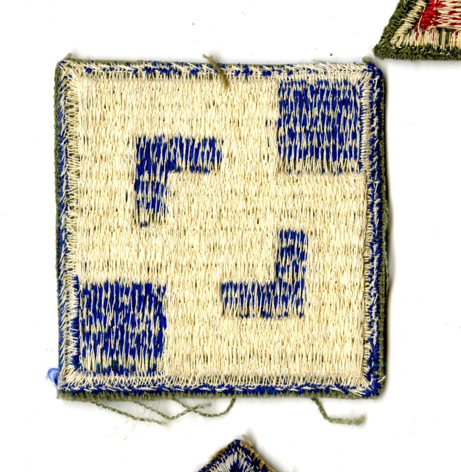 2nd Service Command White Back Patch WWII Vintage New York New Jersey