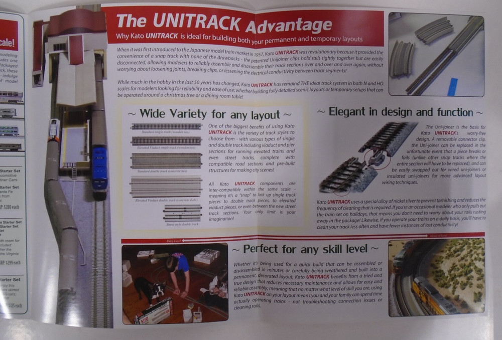 KATO Precision Railroad Models Discover N-Scale 2014 Foldout Catalog