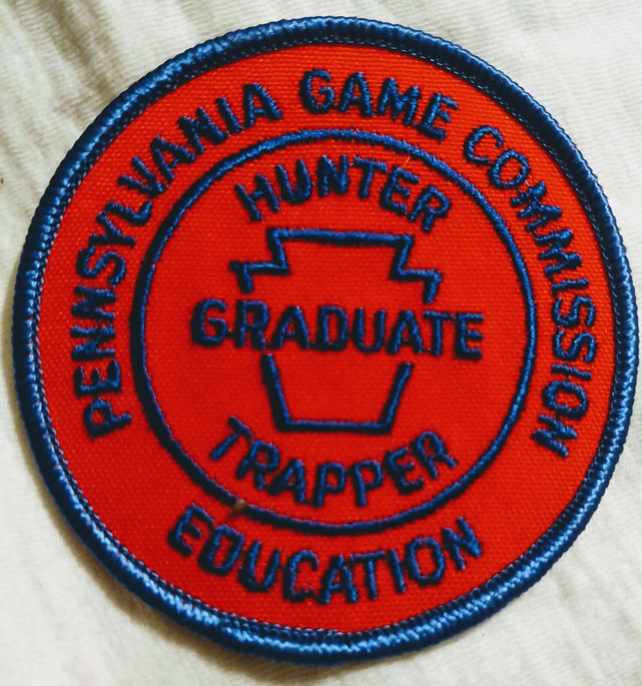 Pa Pennsylvania Game Commission 3" 1990's Hunter Trapper Education Patch