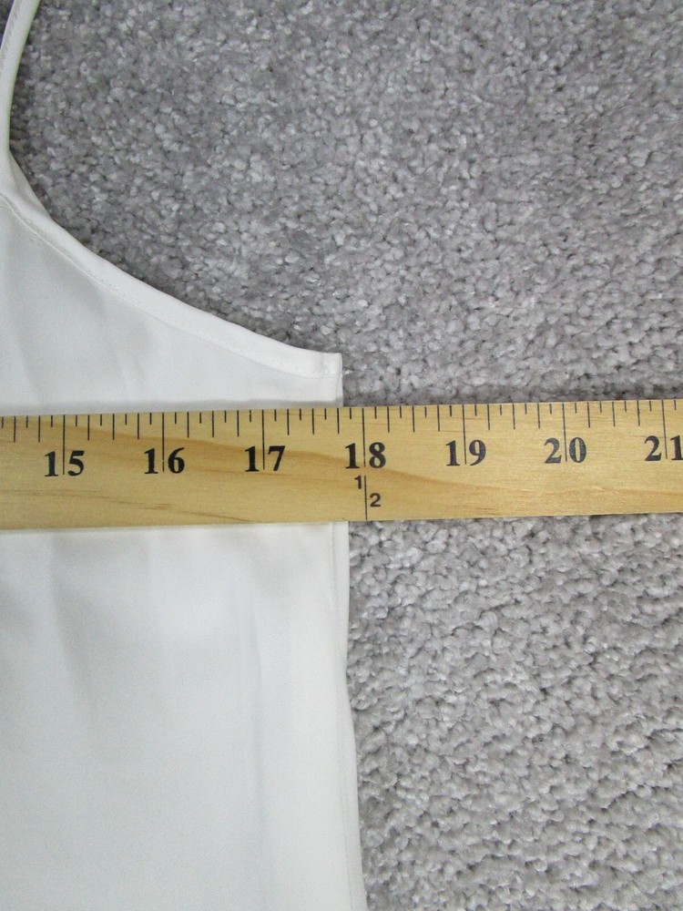 Uniqlo Tank Top Womens Small White Satin Pullover