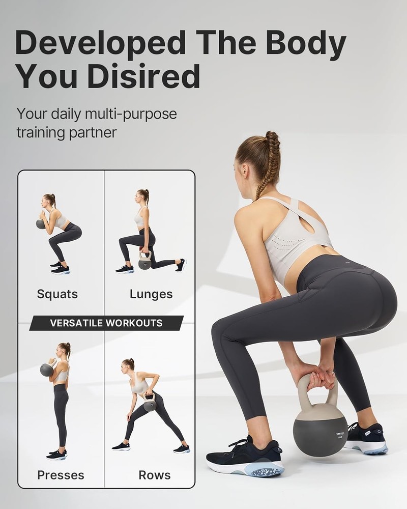 Soft Kettlebell Set for Strength Training Kettlebells& Home Workouts Wide-Handle