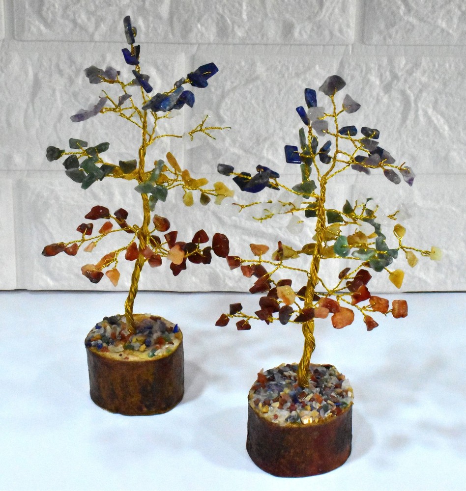 100 Chips Gemstone Tree | 7 Chakra | Healing Crystal Tree
