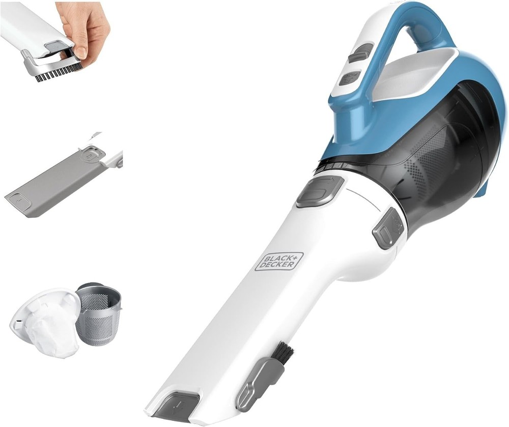 BLACK+DECKER dustbuster AdvancedClean Handheld Vacuum Cordless, Compact Home