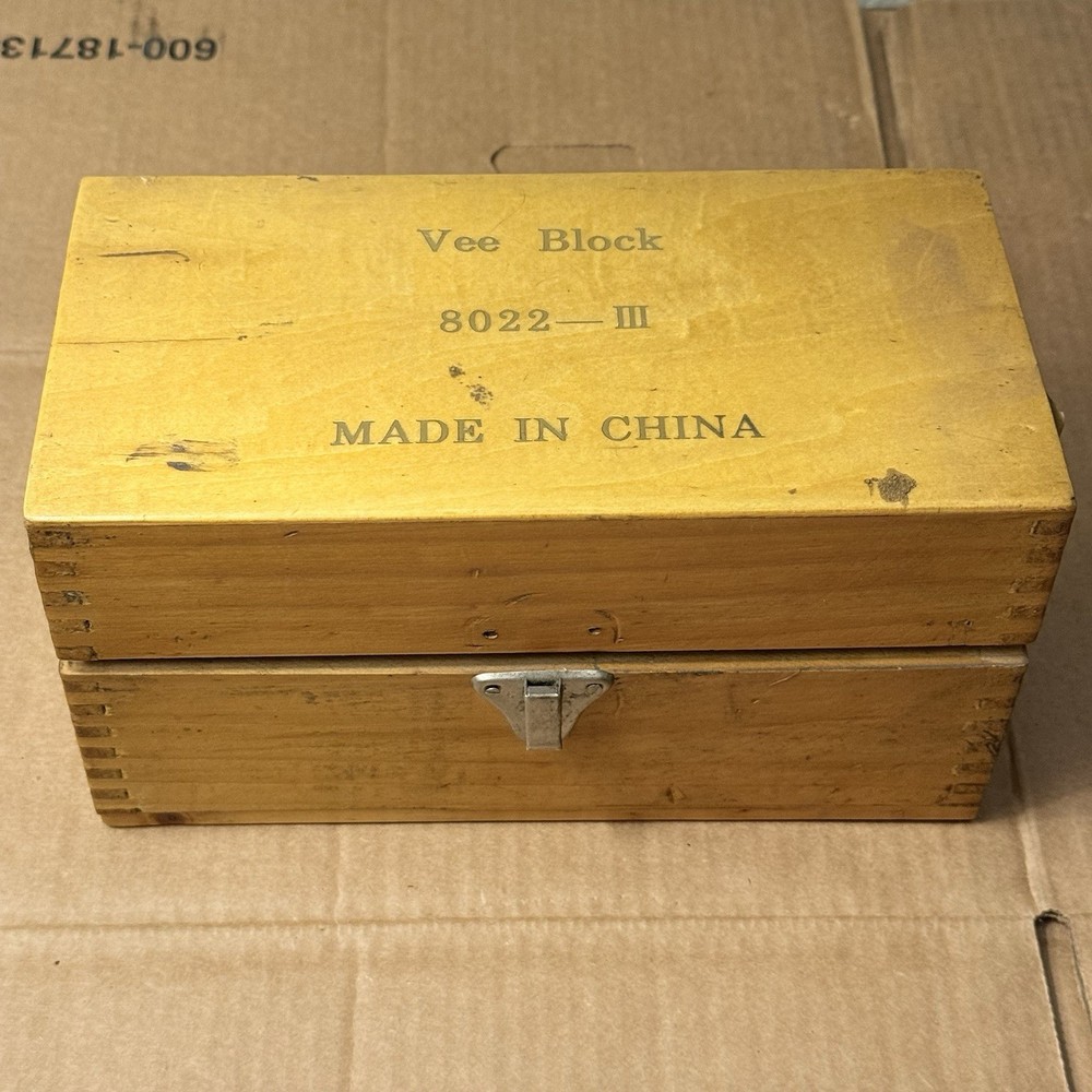 Large Precision V Block Set With Clamps Workholding 4”x4”x3”
