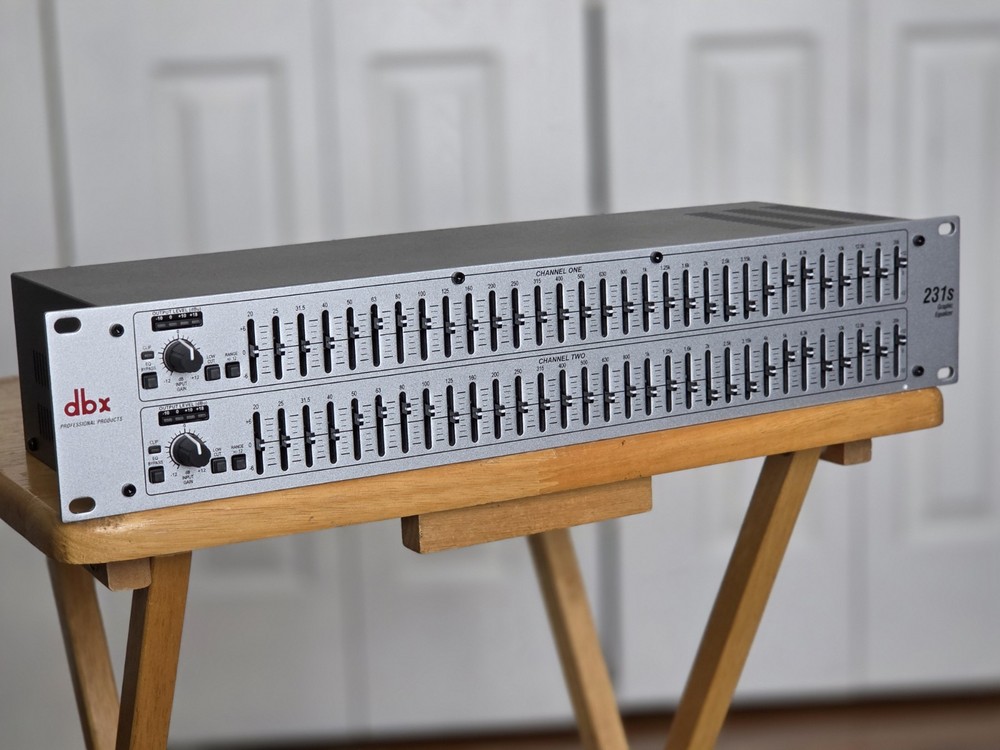 dbx Dual 31-Band Graphic Equalizer Model 231s EQ - Open-box