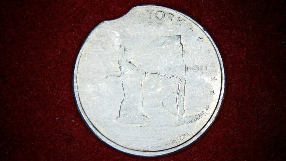2001 NY QUARTER ERROR STRIKED-OBV-RVS-75