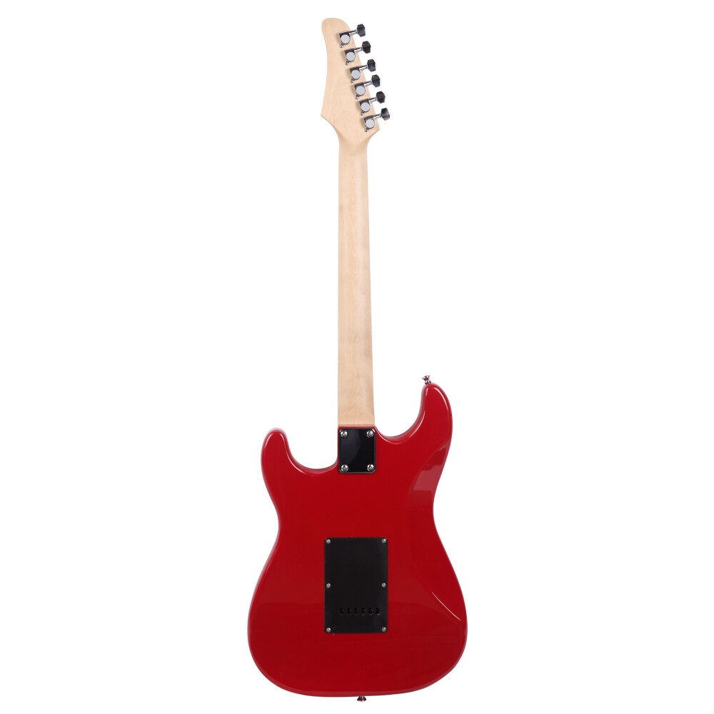 Red Electric Guitar+speaker+bag+strap+paddle+handle+connecting Cable+wrench Tool