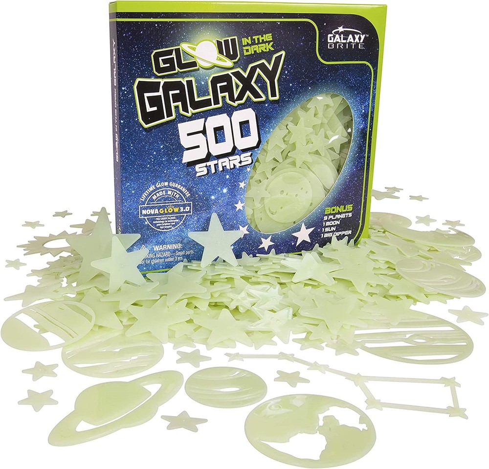 Glow in The Dark Stars for Ceiling, 500-Count, Largest Ceiling Green