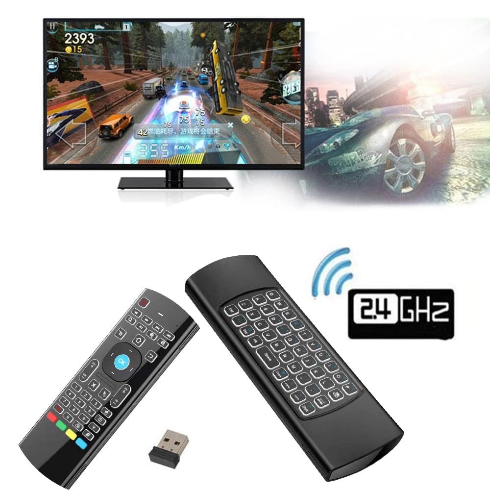 MX3 Pro Mini Keyboard Backlight Fly Remote Mouse,Android TV white led