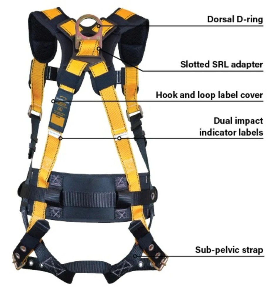Guardian Fall Protection Seraph Harness, Xl/2X