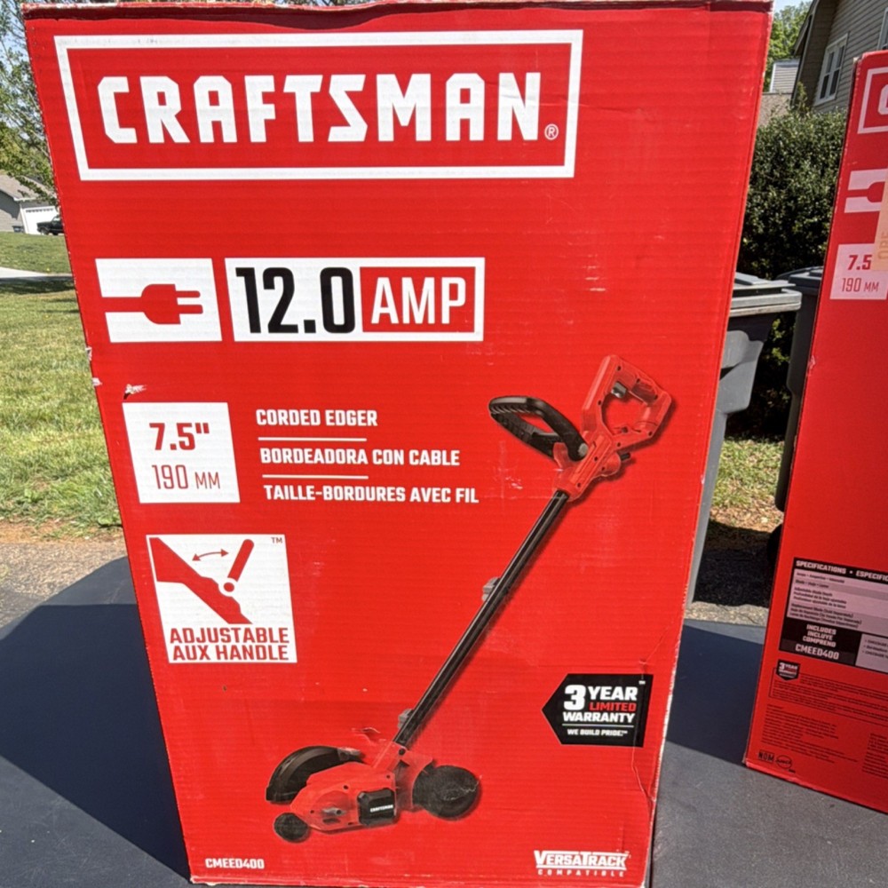 Craftsman CMEED400 Corded Edger 7.5" Blade, Adjustable Handle, High Torque