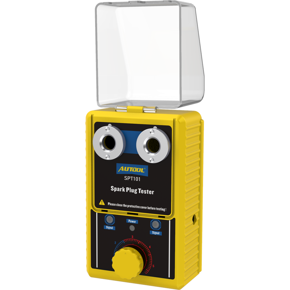 AUTOOL Car Spark Plug Tester Dual Hole Petrol Ignition Analyzer Diagnostic Tool