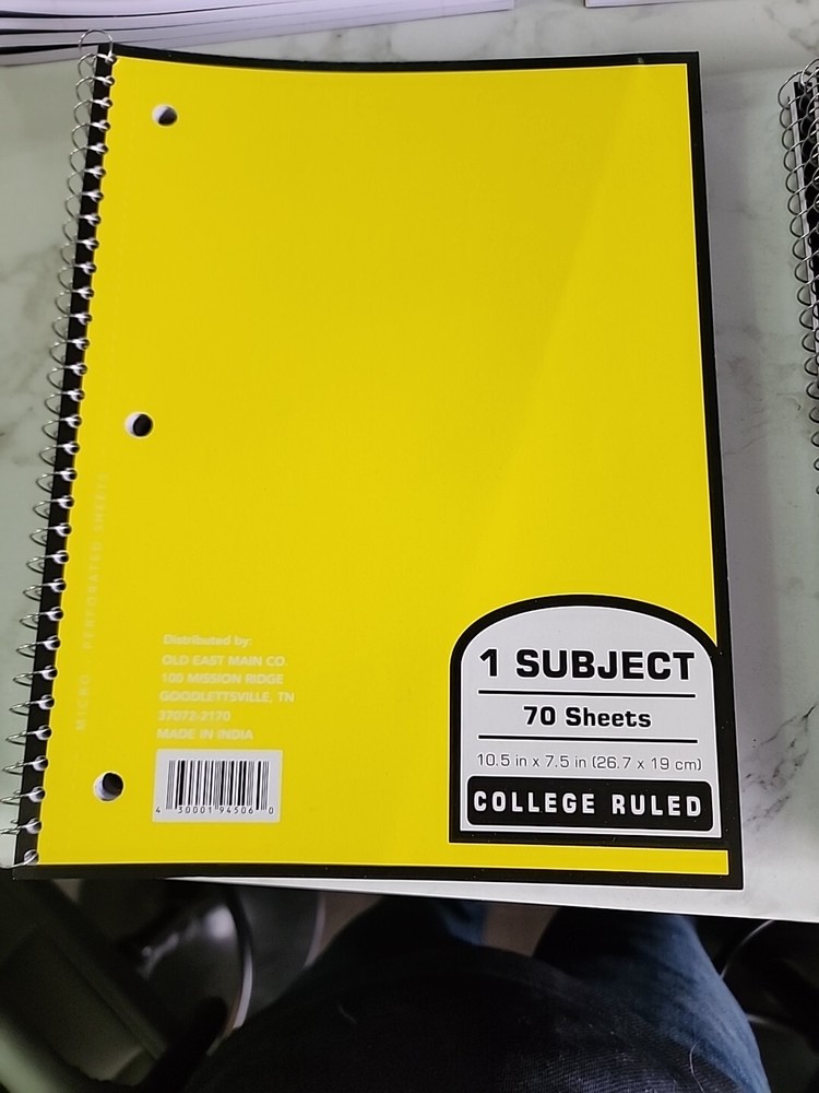 1 Subject 70 Sheets College Ruled