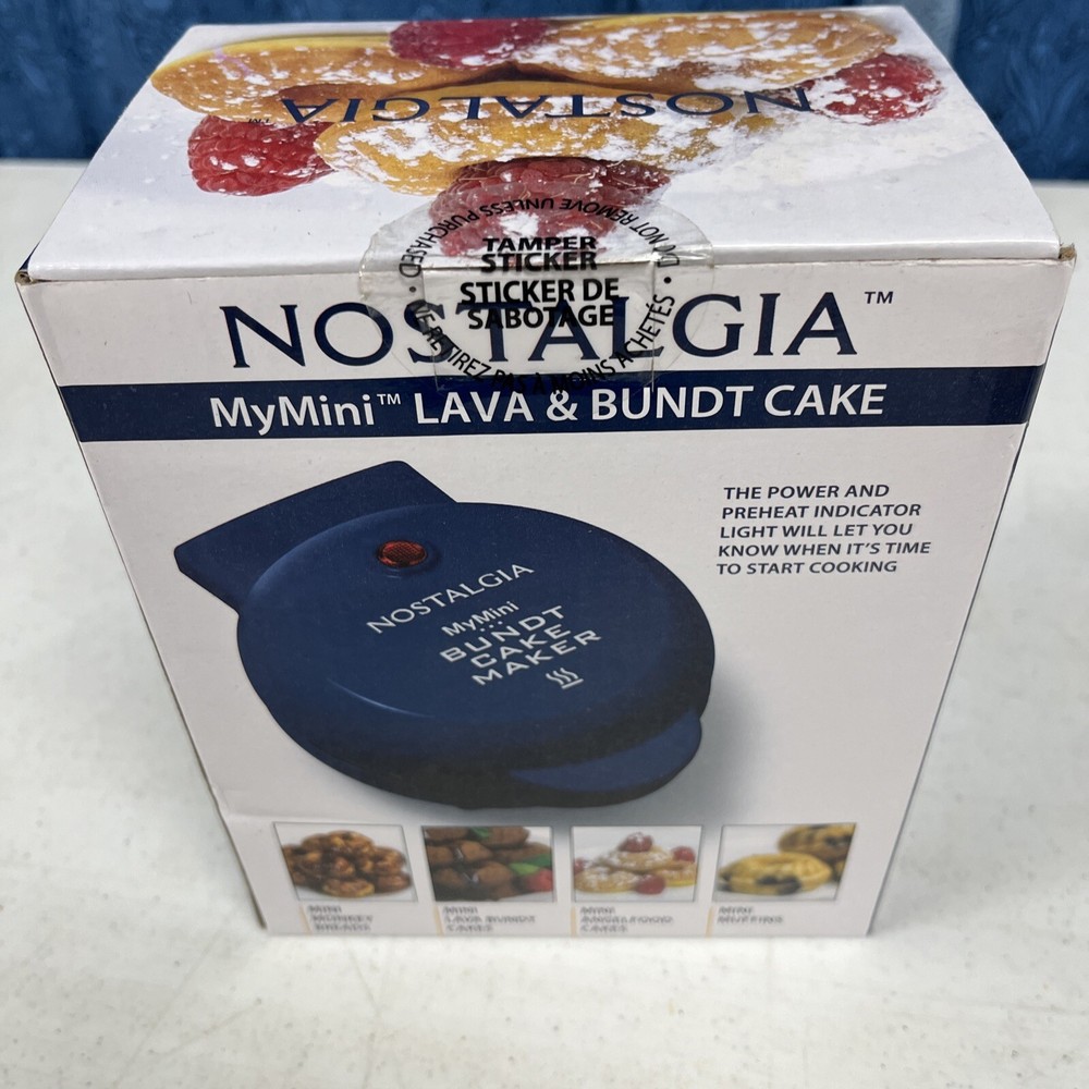 Nostalgia Mini Lava Donut Muffin Bunt Cake Maker Camper Kitchen Compact