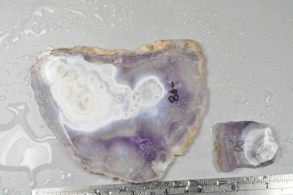 Luna Agate Slabs, Mexico, 140 grams