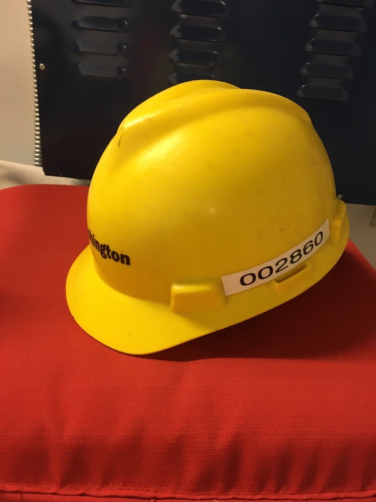 Washington Vintage miners helmet Yellow msa- Medium Size