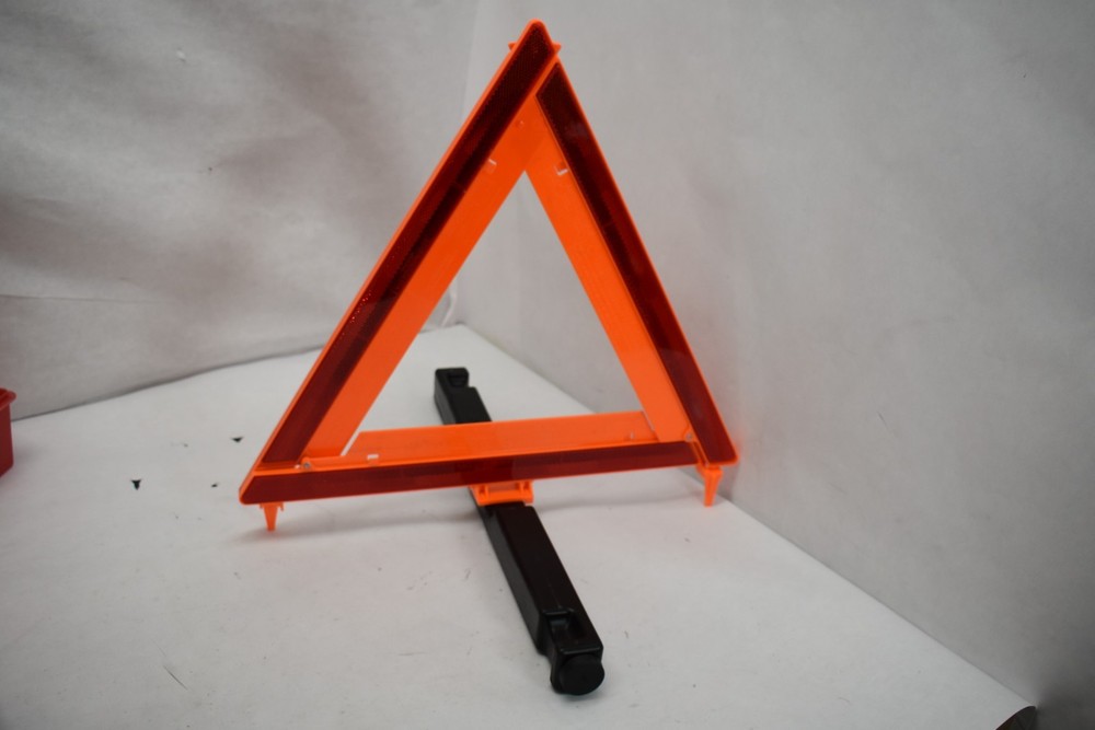 James King & Co Emergency Safety Warning Triangle Flare Kit Reflector Model 1005