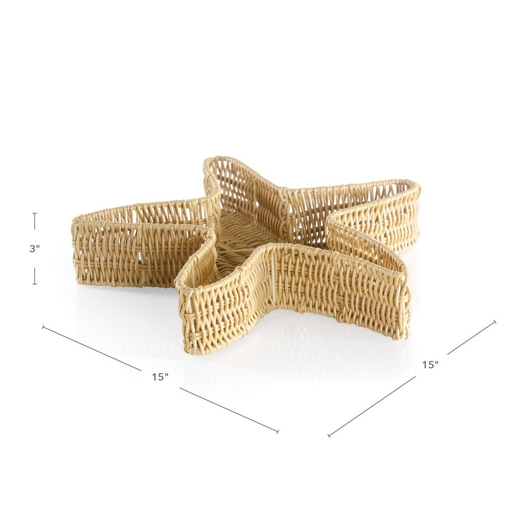 Kaplan Early Learning Starfish Washable Wicker Basket
