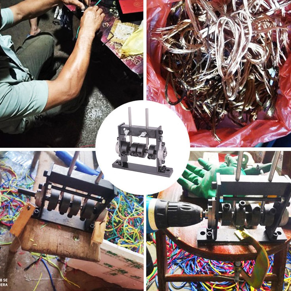 Scrap Cable Stripper Electric Wire Stripping Machine Copper Recycle Manual ∂ ๑