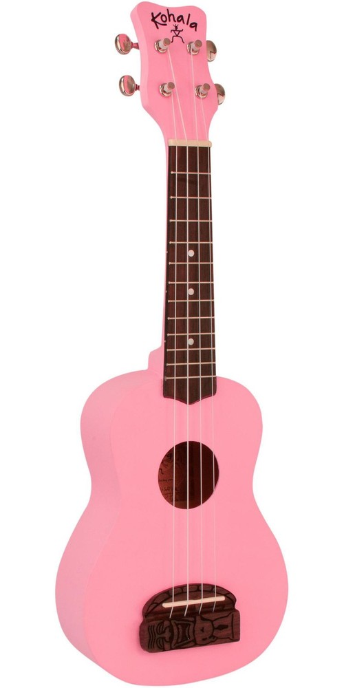 Kohala Tiki Soprano Ukulele Pink