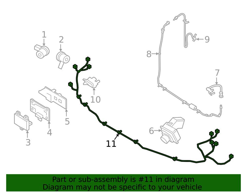 Genuine Ford Wire Harness JL7Z-15K867-E