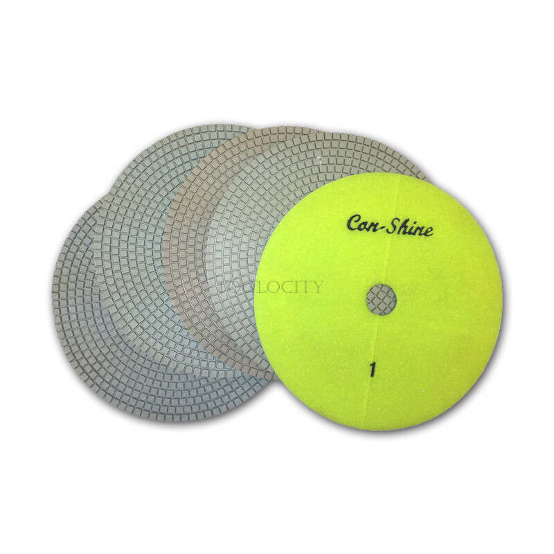 8" Con-Shine Dry Diamond Polishing Pads 5-Step
