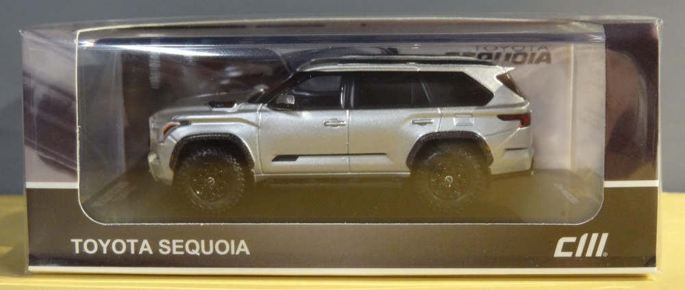 CM MODEL 1/64 SILVER - 2024 TOYOTA SEQUOIA