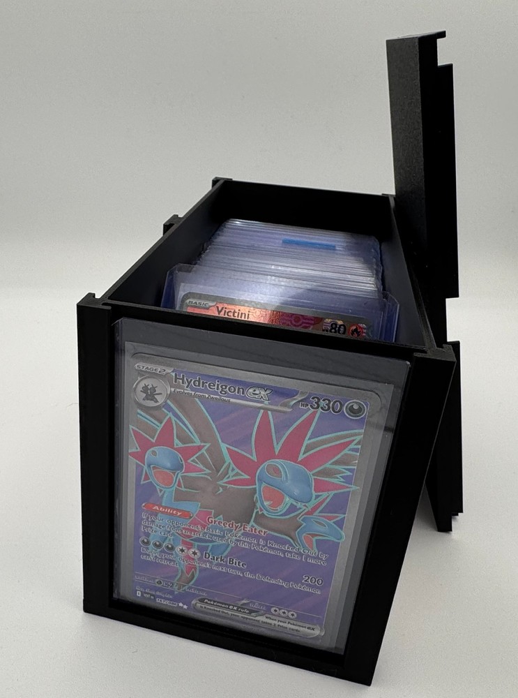 Top Loader Display & Storage Box - Displays 6 Top Loaders + Holds 100 Inside