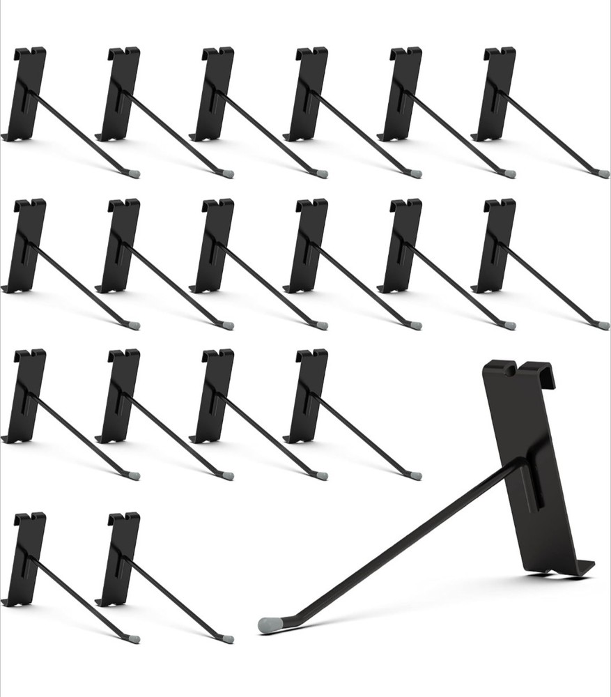 50 Pack Gridwall Hooks 6 Inch Storefront / Business Display Grid Wall Hooks
