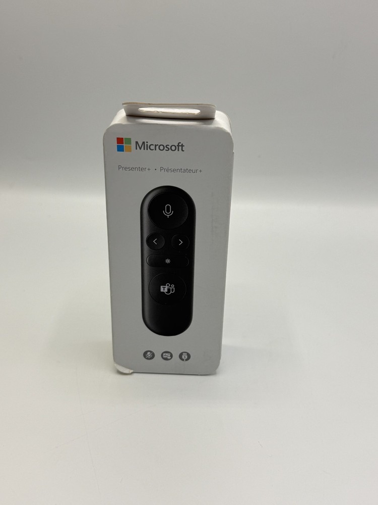 Microsoft Presenter + Black - Wireless Connectivity - Rechargeable Battery