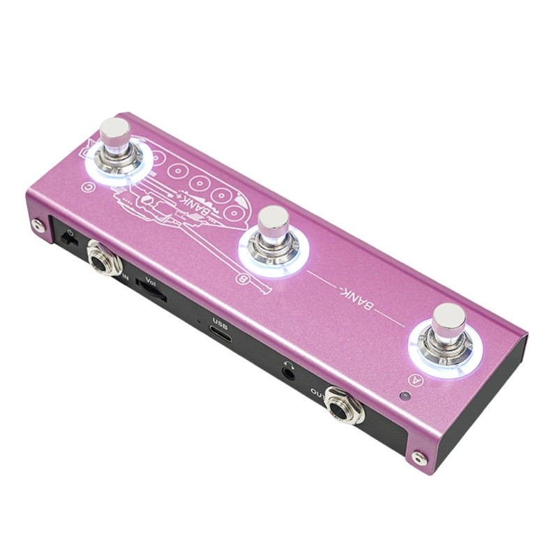 Guitar Effects Pedal 6 Modules Noise Reduction Boost Compressor EQ Controls