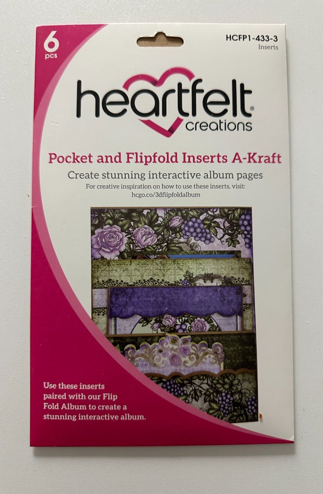 Heartfelt Creations Pocket and Flipfold Inserts-Variations Available-You Choose