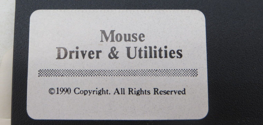 Mouse Driver & Utilities 5.25" Floppy Disk 1990 computer disc vintage