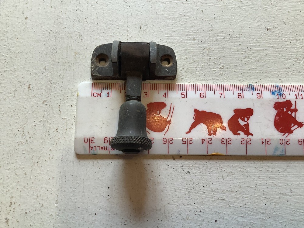 Antique Victorian brass sash window lever arm