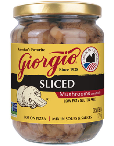 Giorgio Sliced Mushrooms
