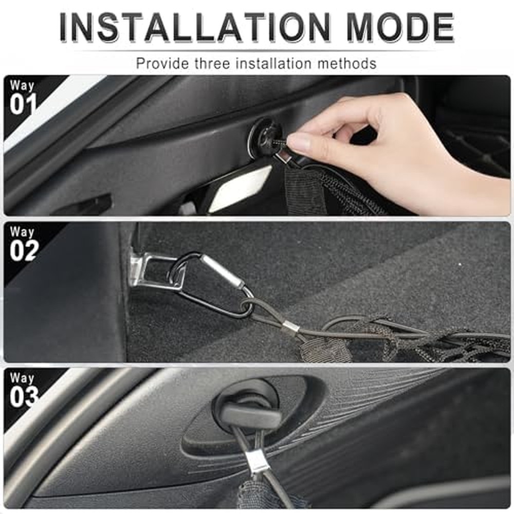 Amiss Cargo Net Stretchable, Car Exterior Accessories, Adjustable Elastic Tru...
