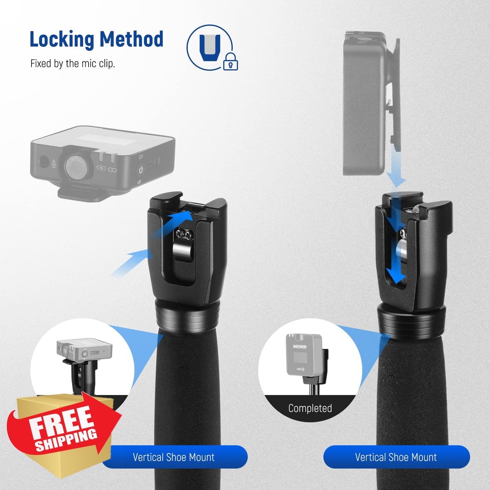 NEEWER Interview Mic Handle 12" for RODE Wireless Go