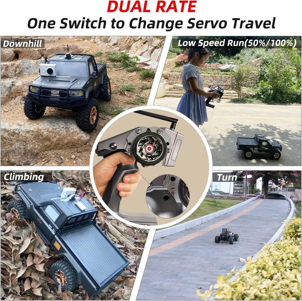 7 Channels RC Transmitter and Receiver for Enhanced Control and Performance