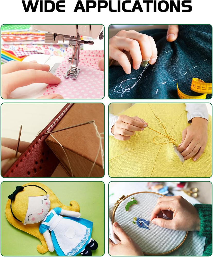 330 Yards Extra Strong Upholstery Thread,Blue Bonded Nylon Thread for Denim Lea