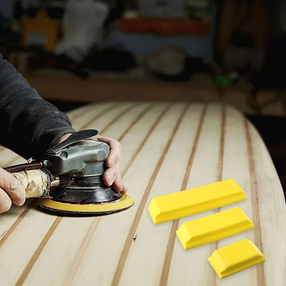 Long lasting Hand Sanding Blocks for Industrial and Craftsmanship 3 Pack