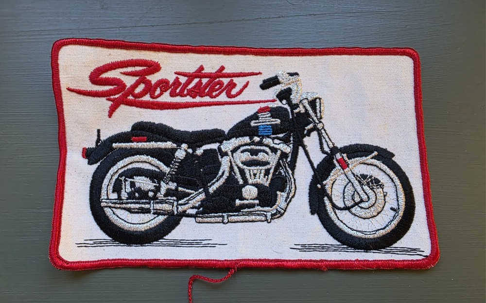 Vintage Harley Davidson Sportster Patch 8" X 5"