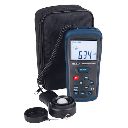 Reed Instruments R8130 Lightmeter,  +/-5%Light Acc", Fullsize,