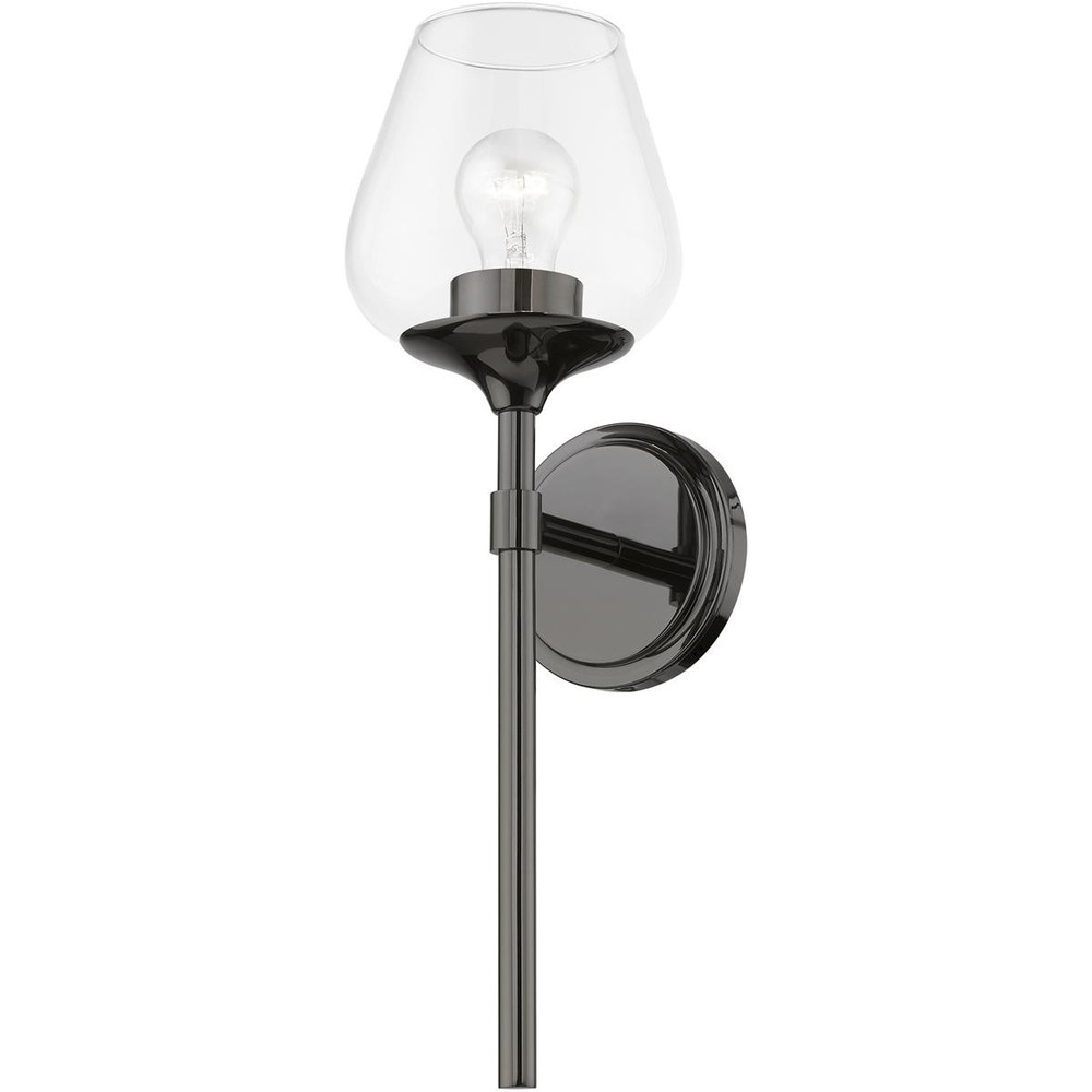 Livex Lighting 17471-46 Willow Bathroom Vanity Light Black Chrome