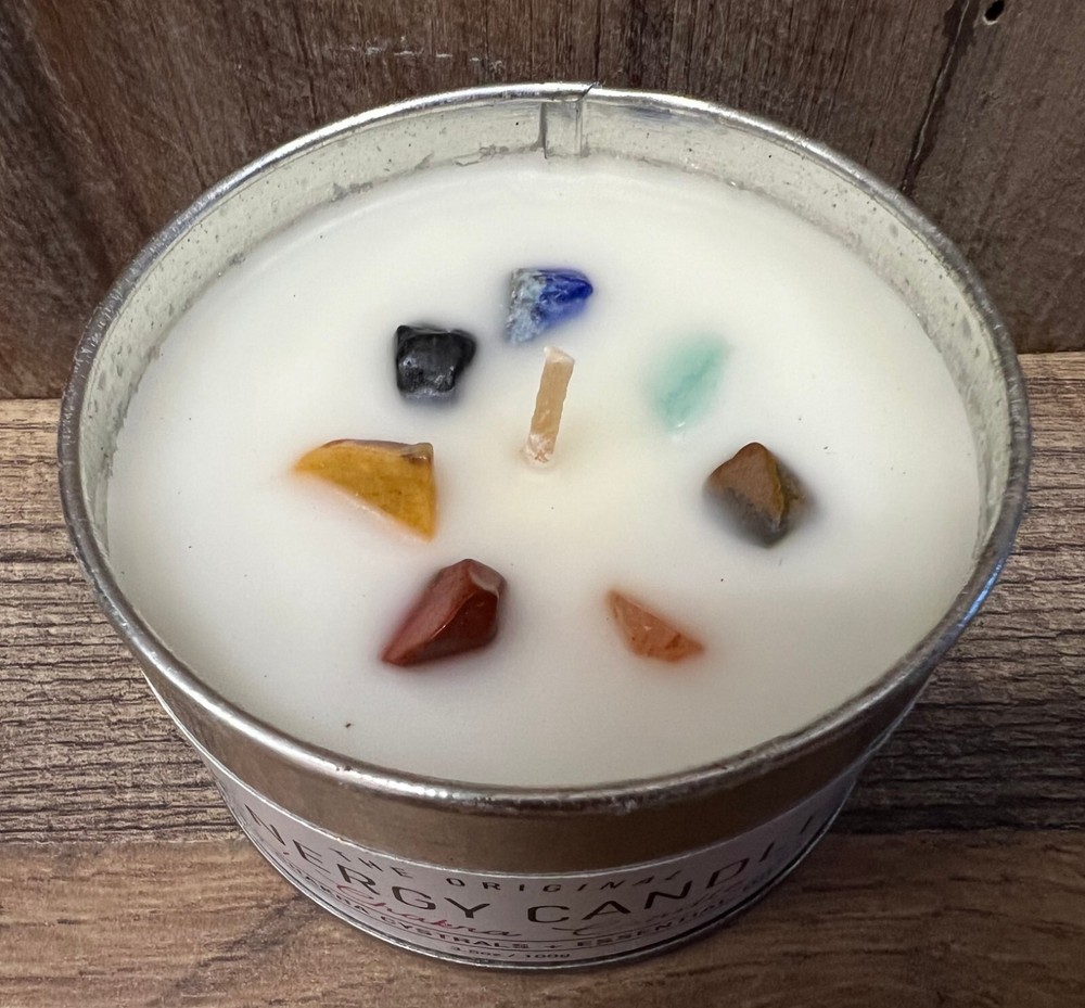 Chakra Energy Smudge Candle 3" x 2"