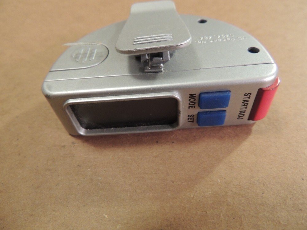 Executive Dual Line Display Electronic Pedometer and Spare Batteries
